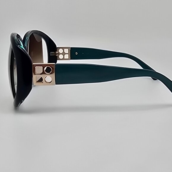 Kate Spade Skylar Deep Teal Frame Brown Gradient Lens Semi Rimless Sunglasses main image 13